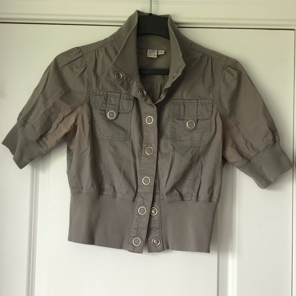 Grey cropped jacket